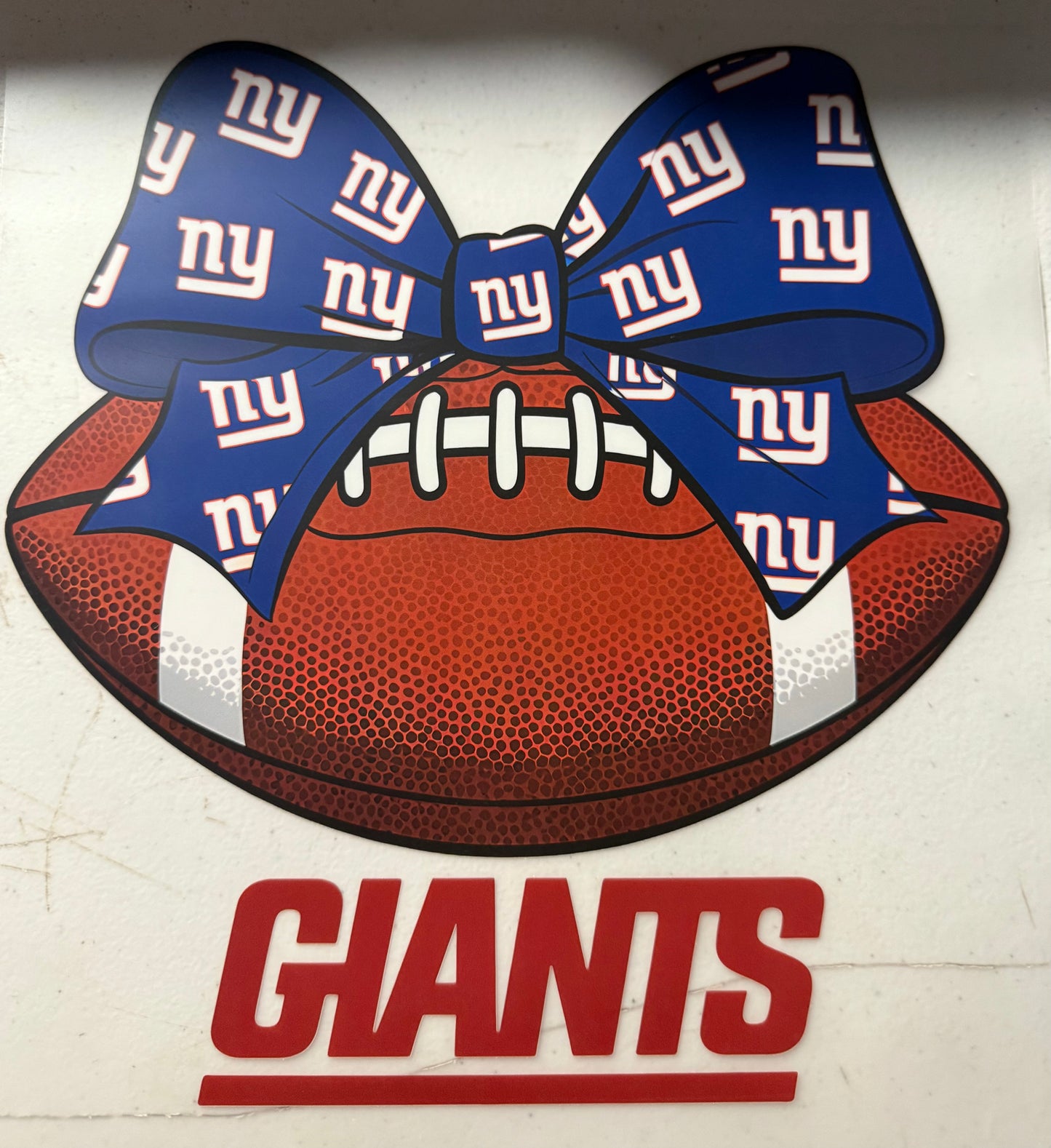 GIANTS FOOTBALL BOW