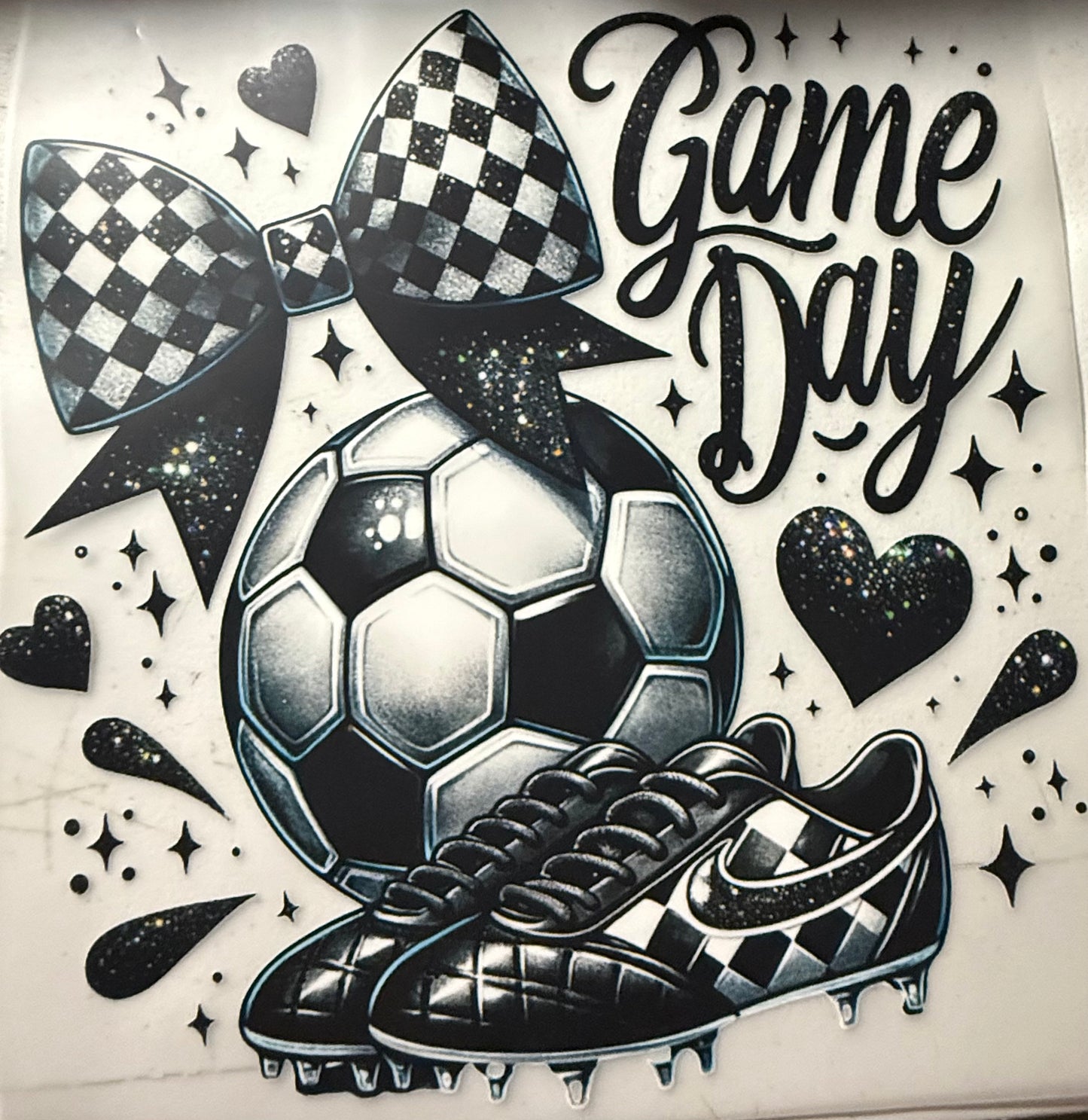 GAME DAY SOCCER BALL BOW