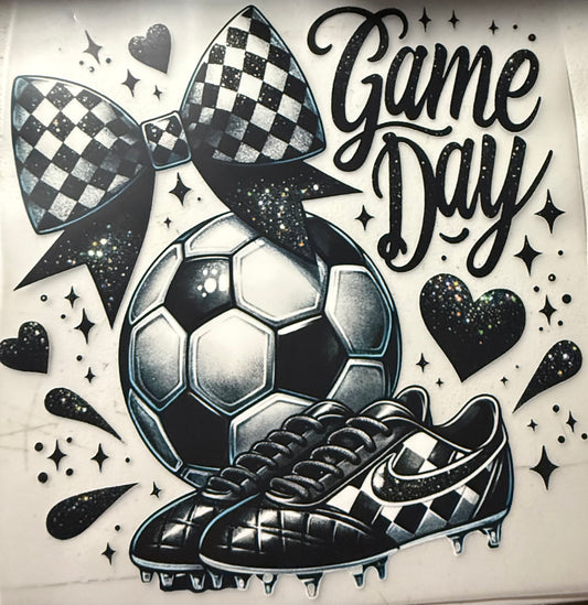 GAME DAY SOCCER BALL BOW