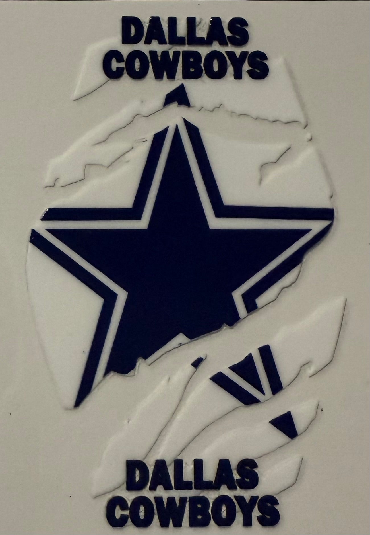 DALLAS COWBOYS MOTEL KEYCHAIN DECAL