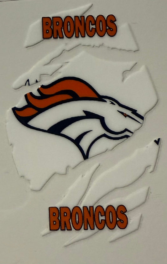 BRONCOS MOTEL KEYCHAIN DECAL