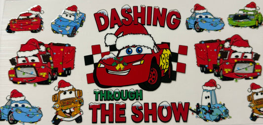 DASHING THROUGH THE SNOW RED CAR