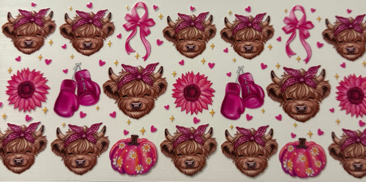 BREAST CANCER BOXING GLOVES COWS PUMPKINS