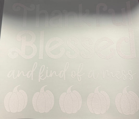 THANKFUL BLESSED WHITE SINGLE COLOR