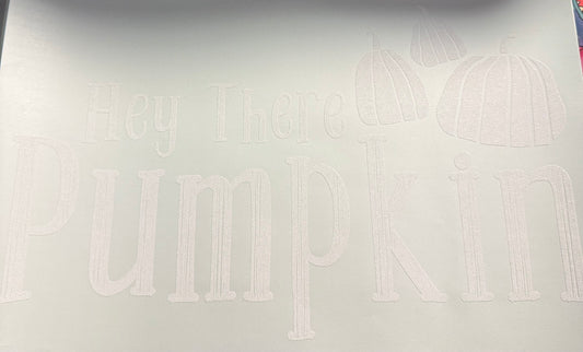 HEY THERE PUMPKIN WHITE SINGLE COLOR