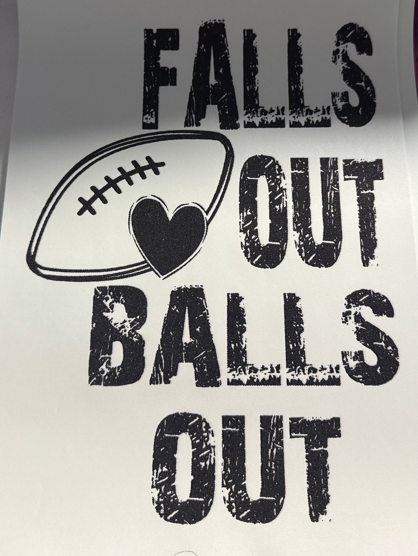 FALLS OUT BALLS OUT SINGLE COLOR