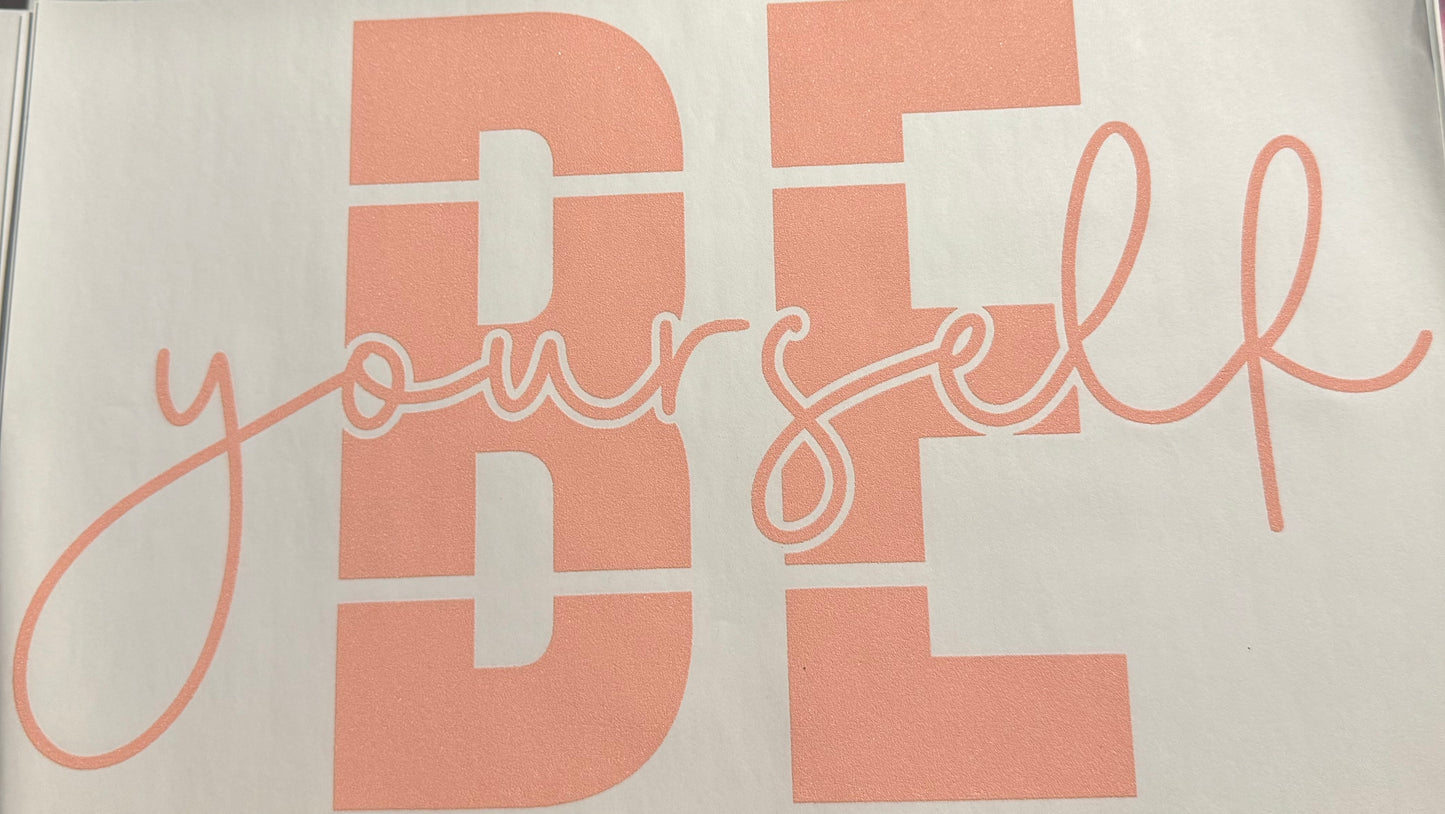 BE YOURSELF WITH POCKET OR CAN ADD TO SLEEVE OF CREW NECK