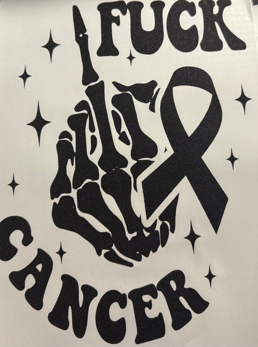 F CANCER MIDDLE FINGER RIBBON