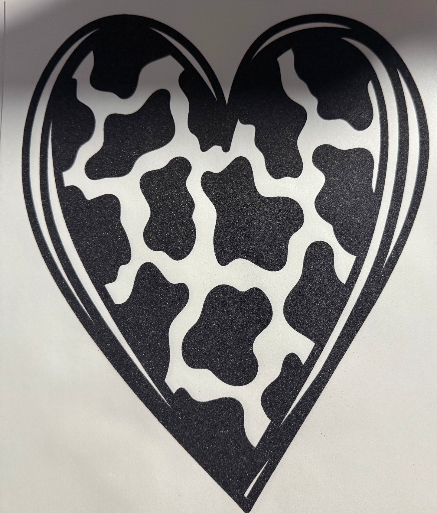 HEART COW PRINT