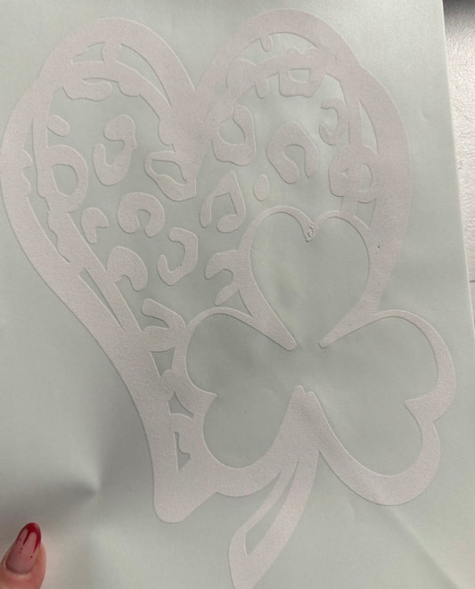 LEOPARD HEART WITH SHAMROCK