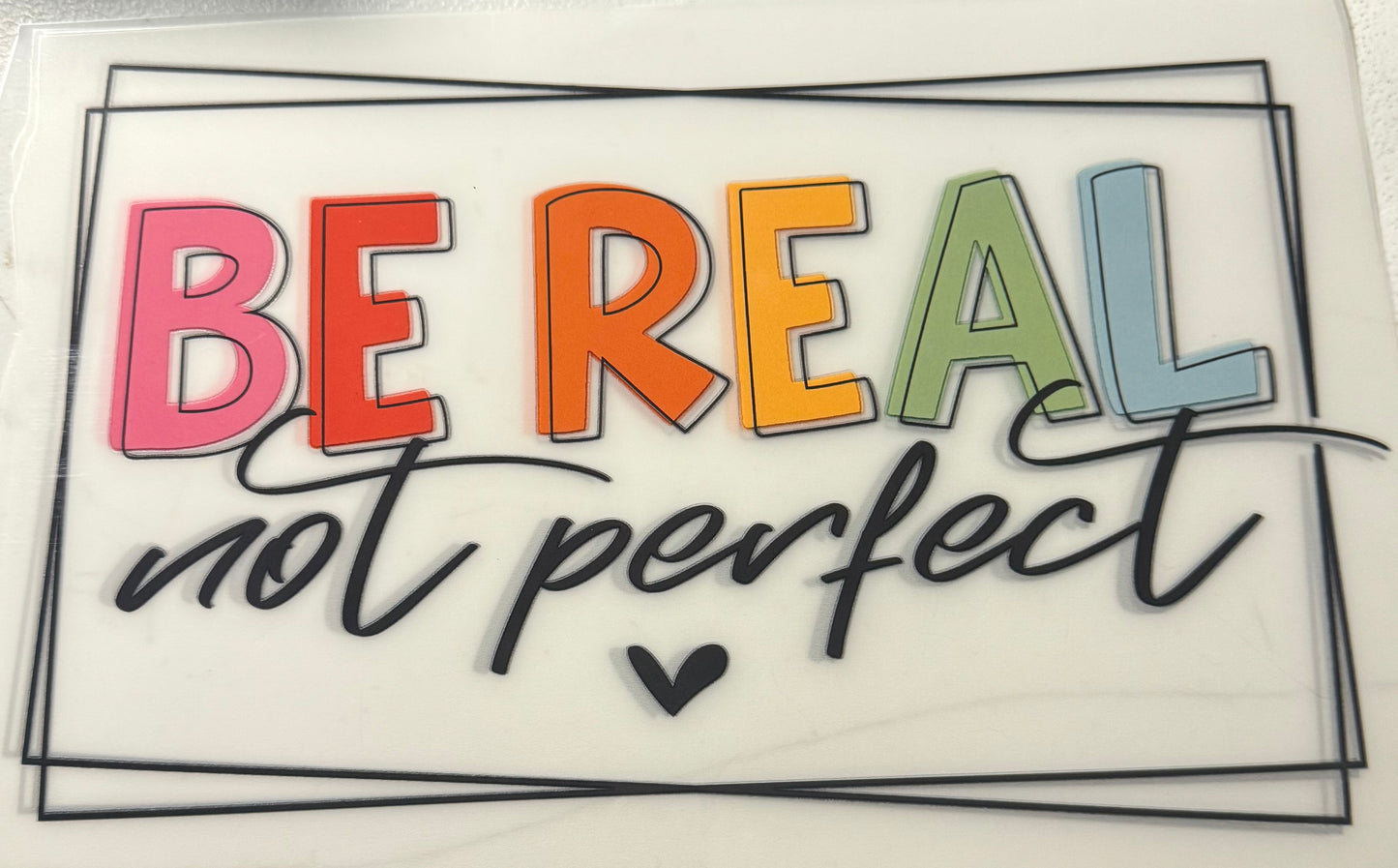 BE REAL NOT PERFECT