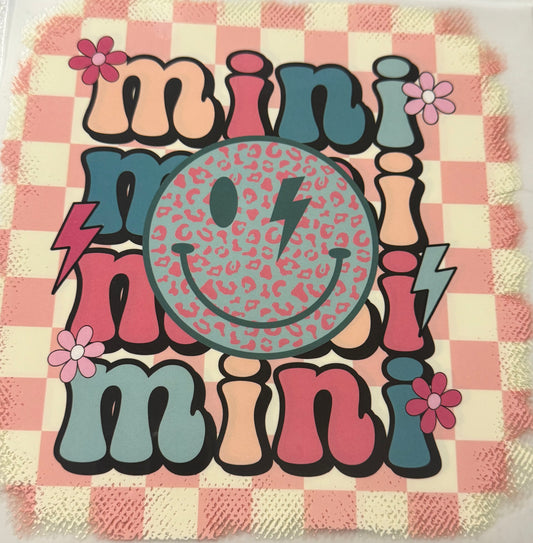 MINI MINI MINI MINI SMILEY FACE CHECKERED