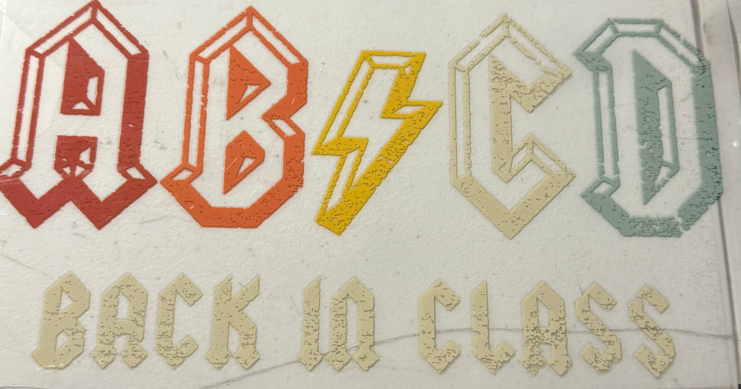 ABCD BACK IN CLASS