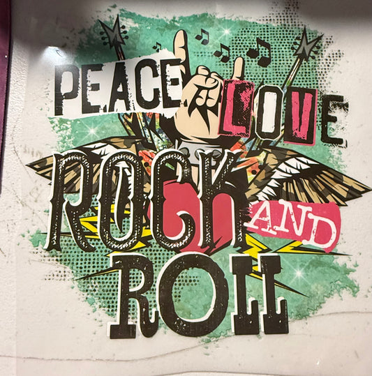 PEACE LOVE ROCK AND ROLL
