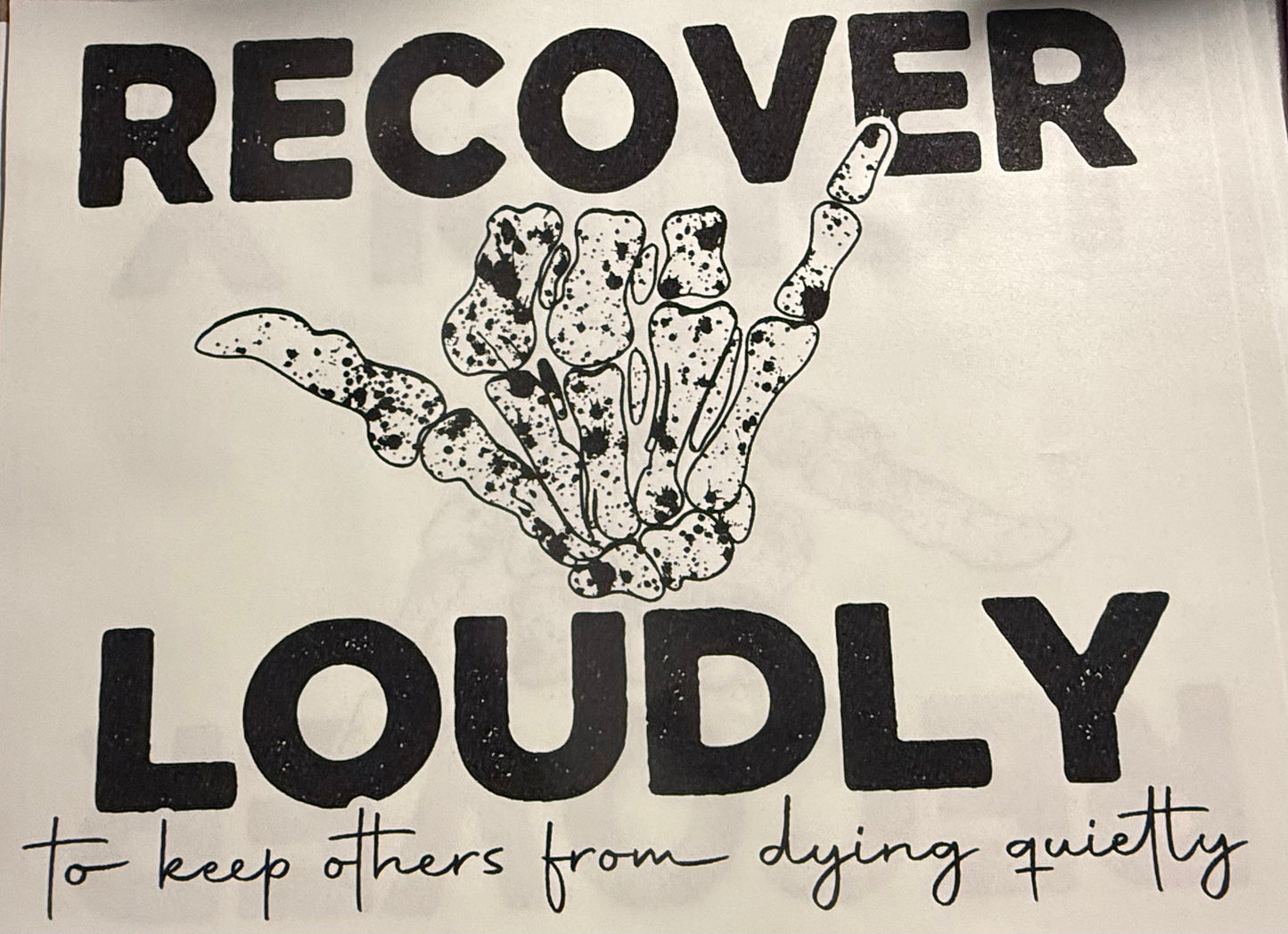 RECOVER LOUDLY