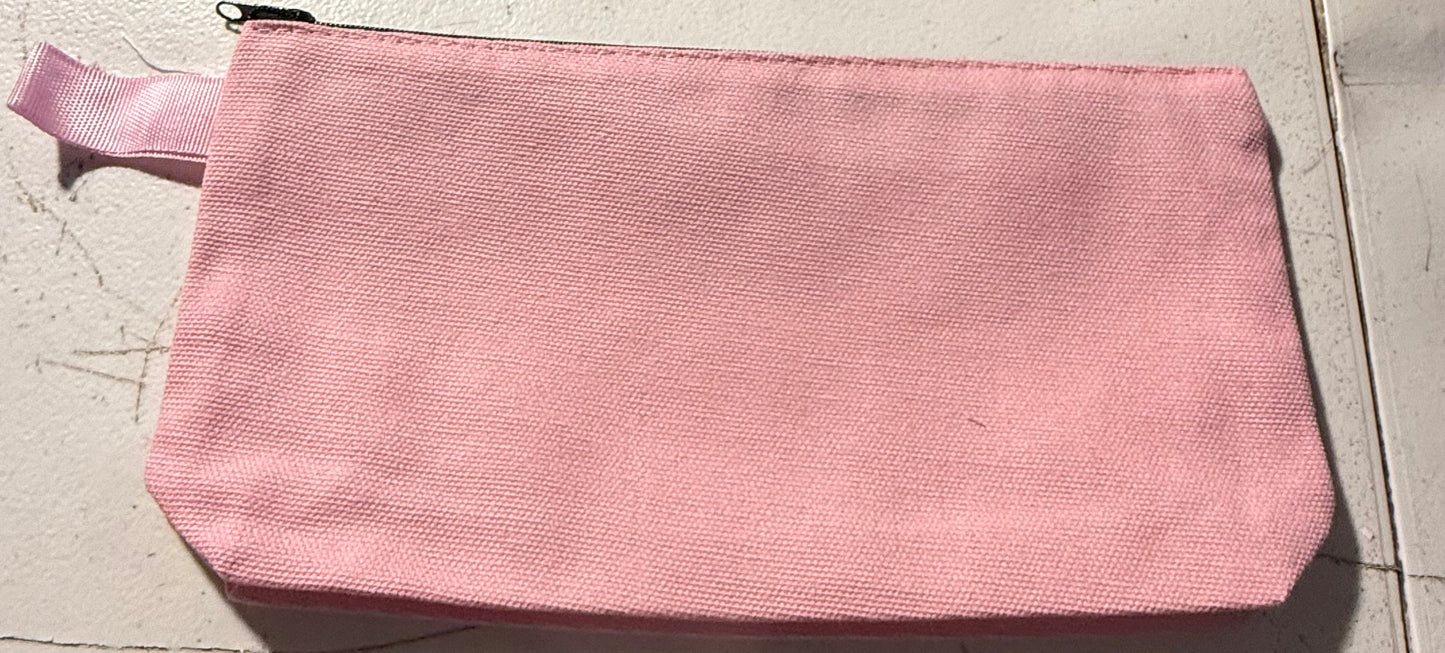 LIGHT PINK ZIPPER BAG