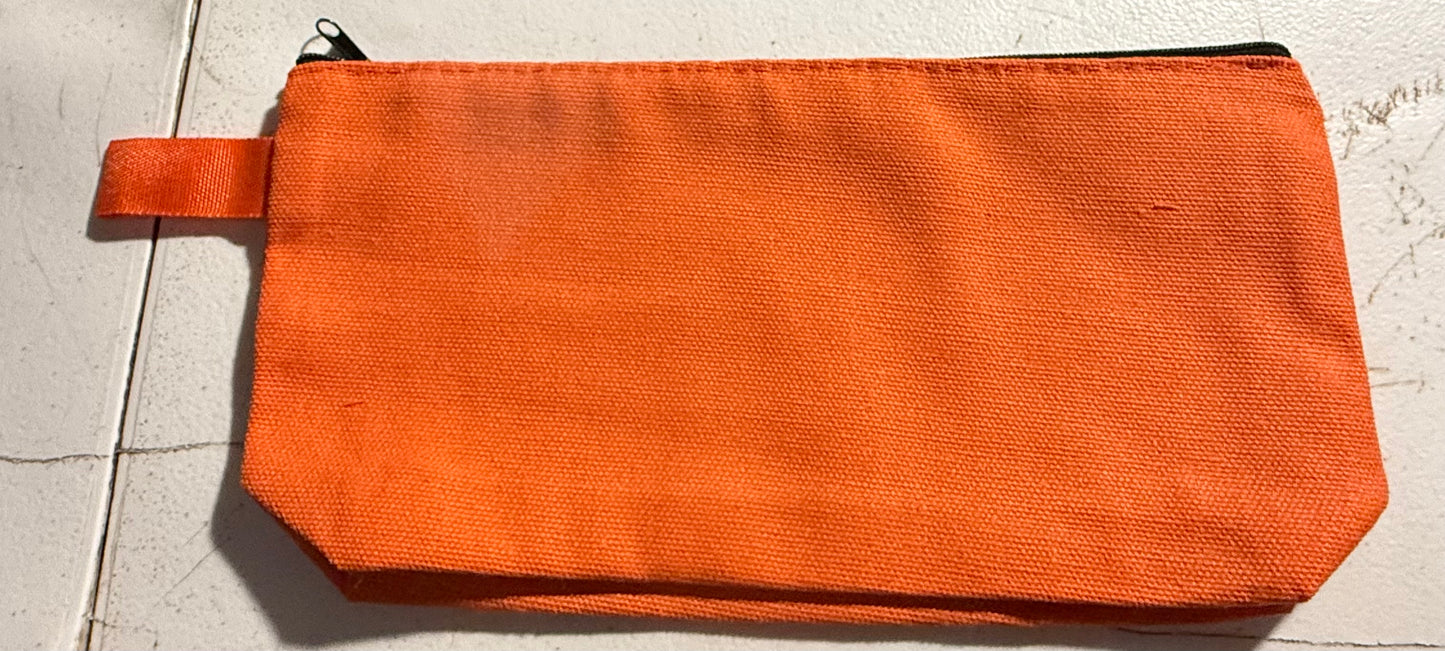 ORANGE ZIPPER BAG