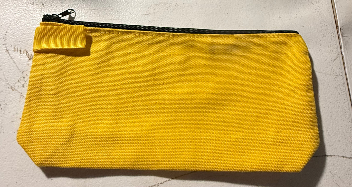 YELLOW ZIPPER BAG