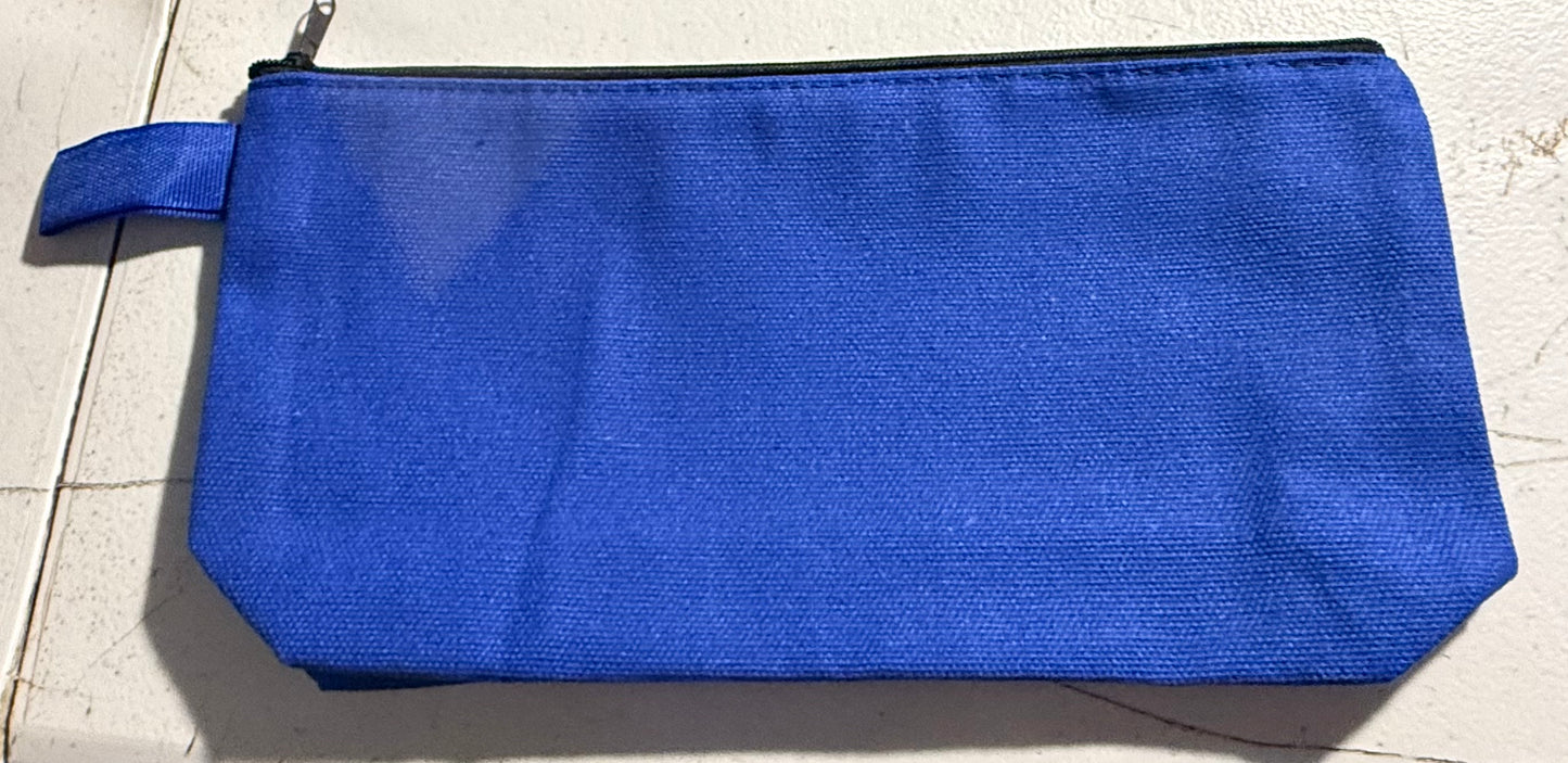 ROYAL BLUE ZIPPER BAG