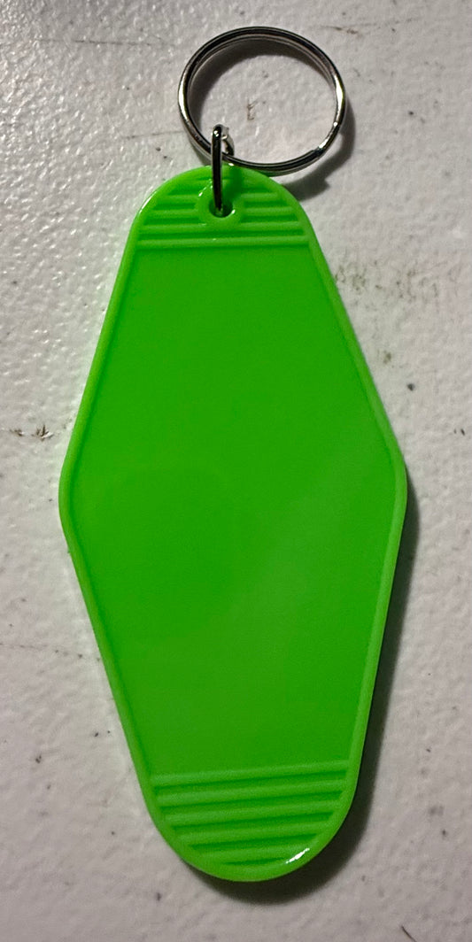 GREEN MOTEL KEYCHAIN