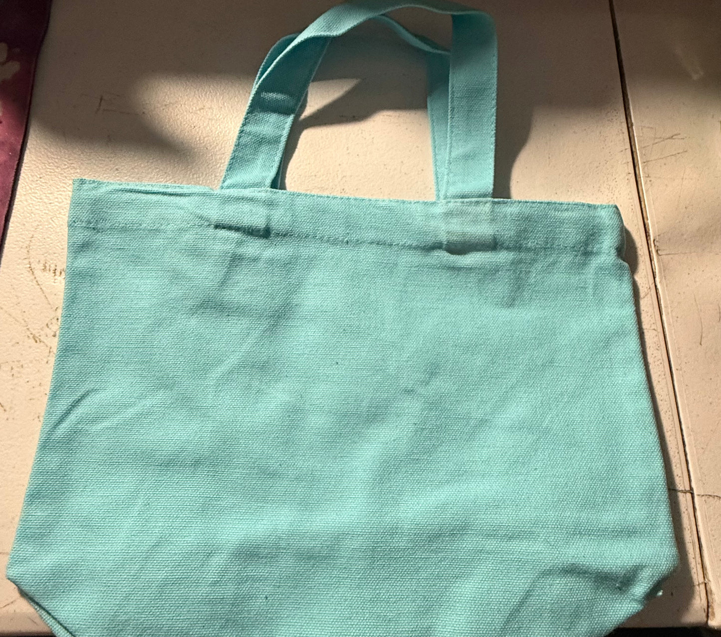 LIGHT BLUE MINI TOTE BAG