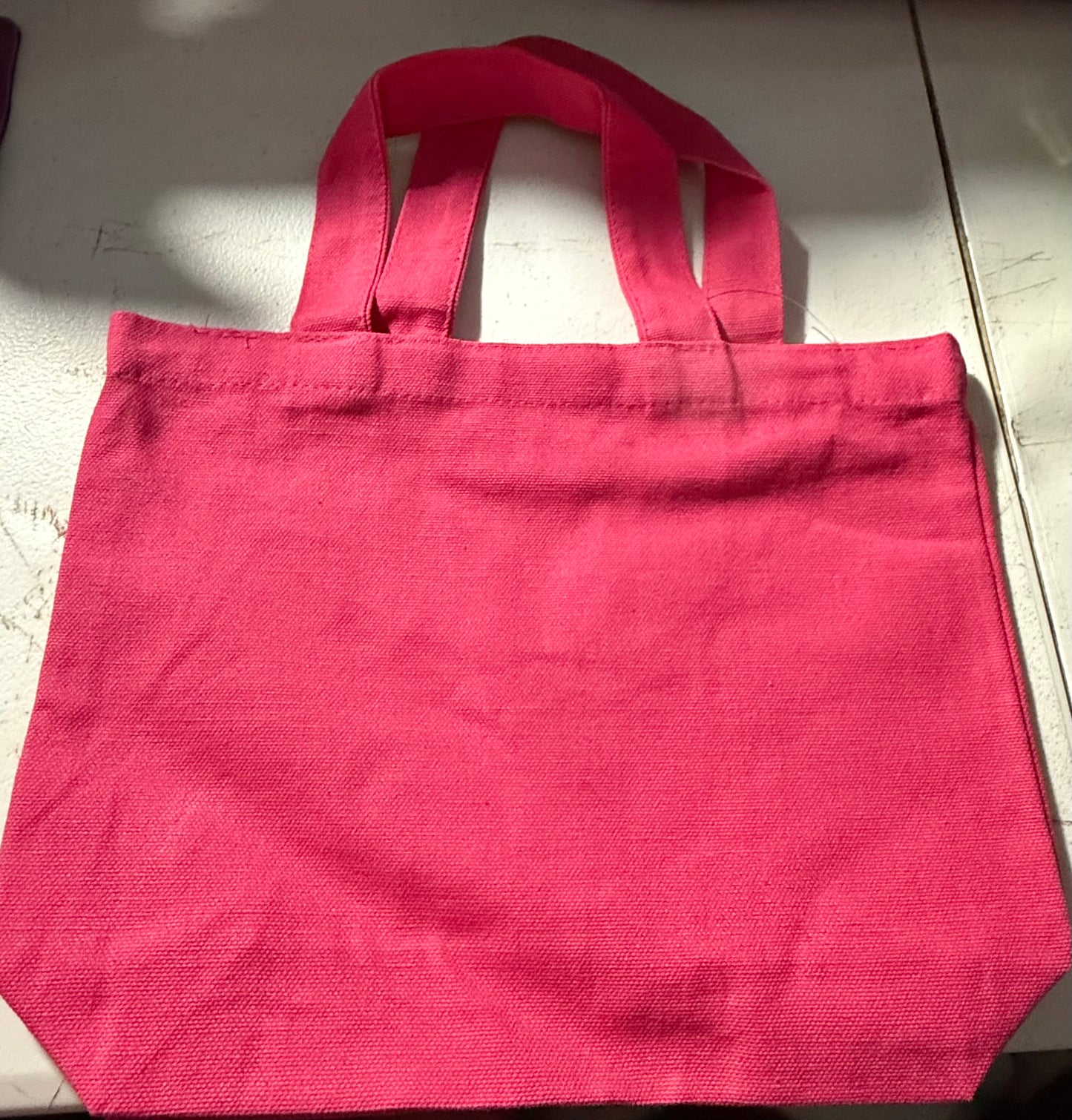 DARK PINK MINI TOTE BAG