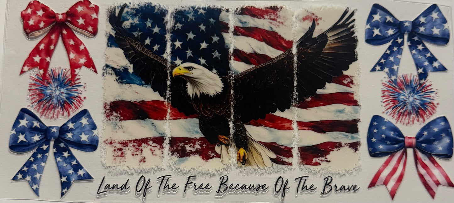 LAND OF THE FREE BECAUSE OF THE BRAVE