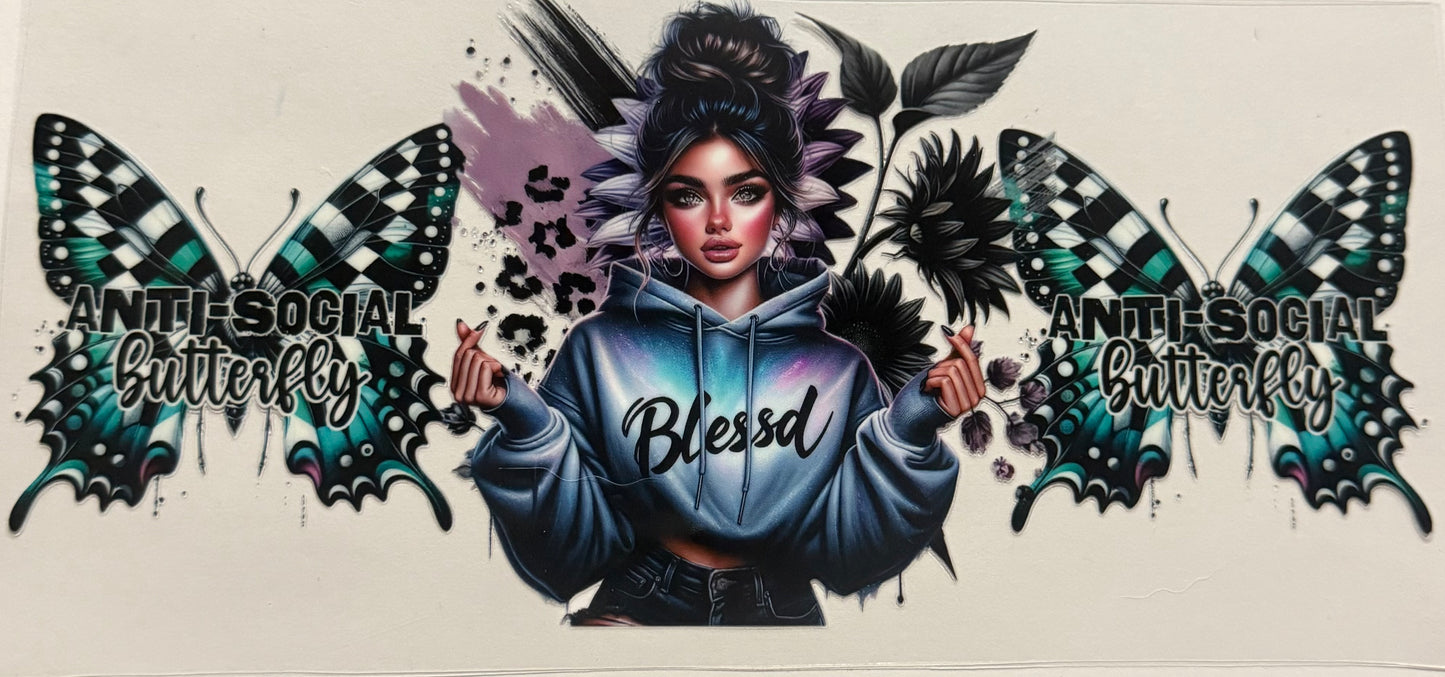 ANTI SOCIAL BUTTERFLY BLESSED