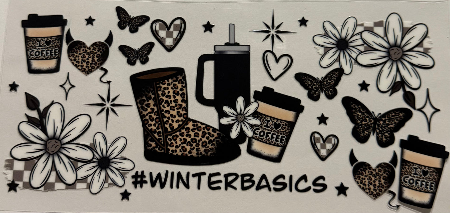 WINTER BASICS BLACK BUTTERFLIES