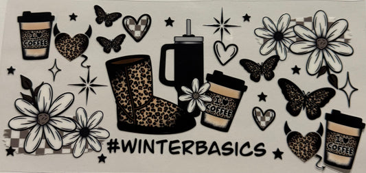 WINTER BASICS BLACK BUTTERFLIES