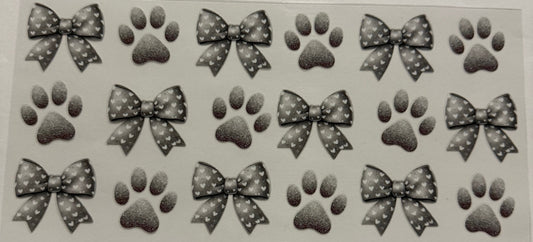 GRAY PAWS AND BOWS