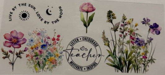 TEACHER AND FLOWERS