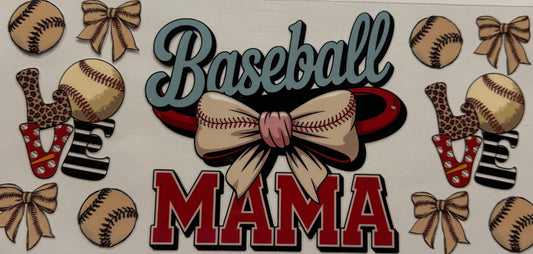 BASEBALL MAMA BOW