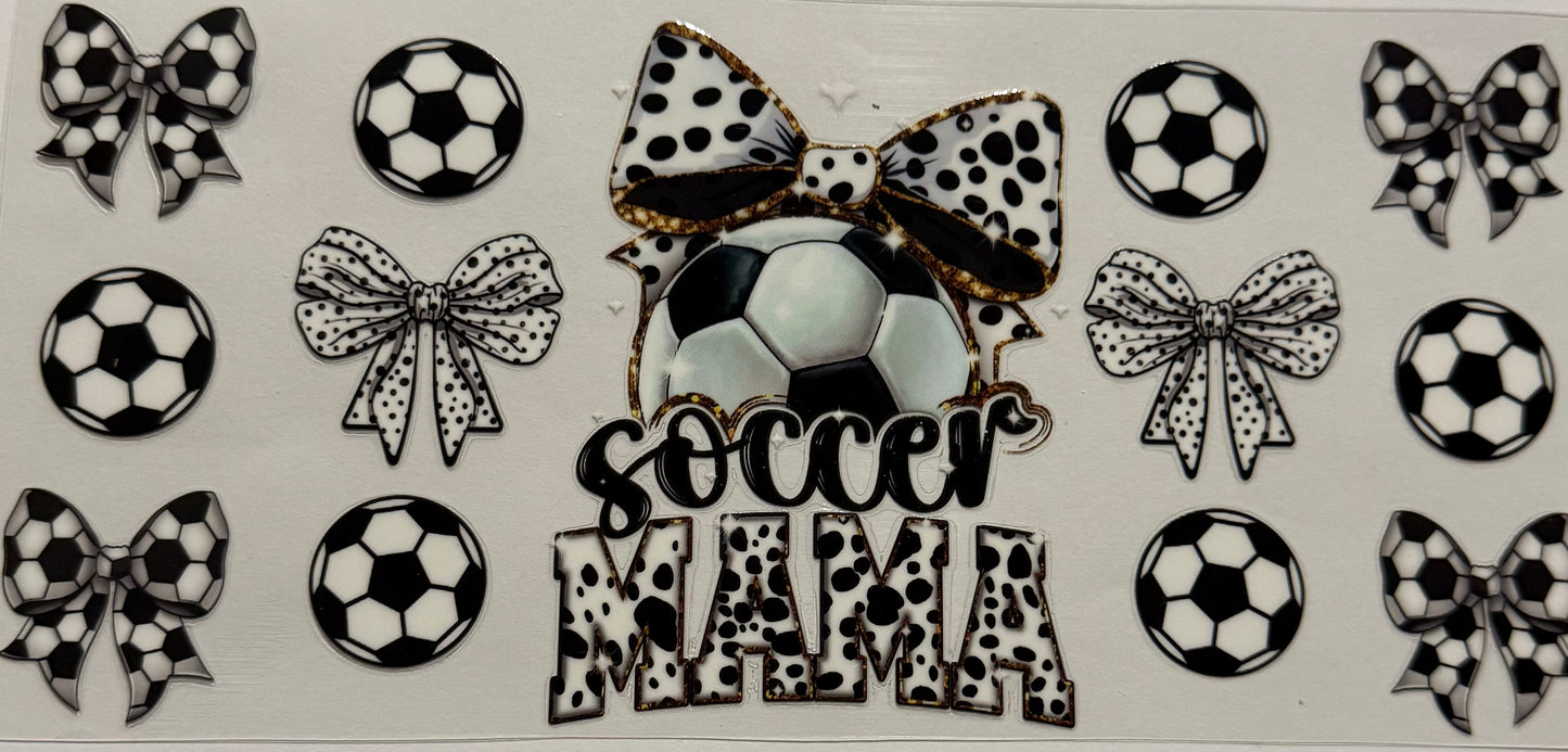 SOCCER MAMA BALL AND BOW