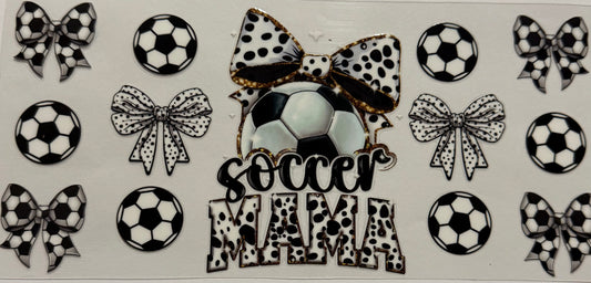 SOCCER MAMA BALL AND BOW