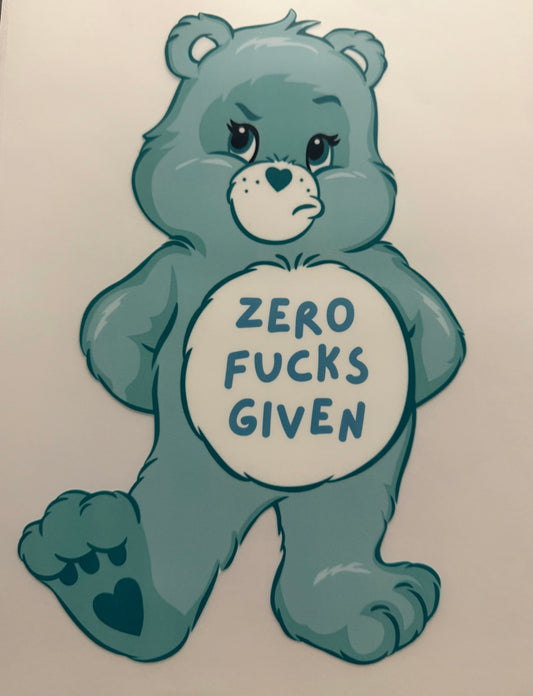 ZERO FS GIVEN BEAR