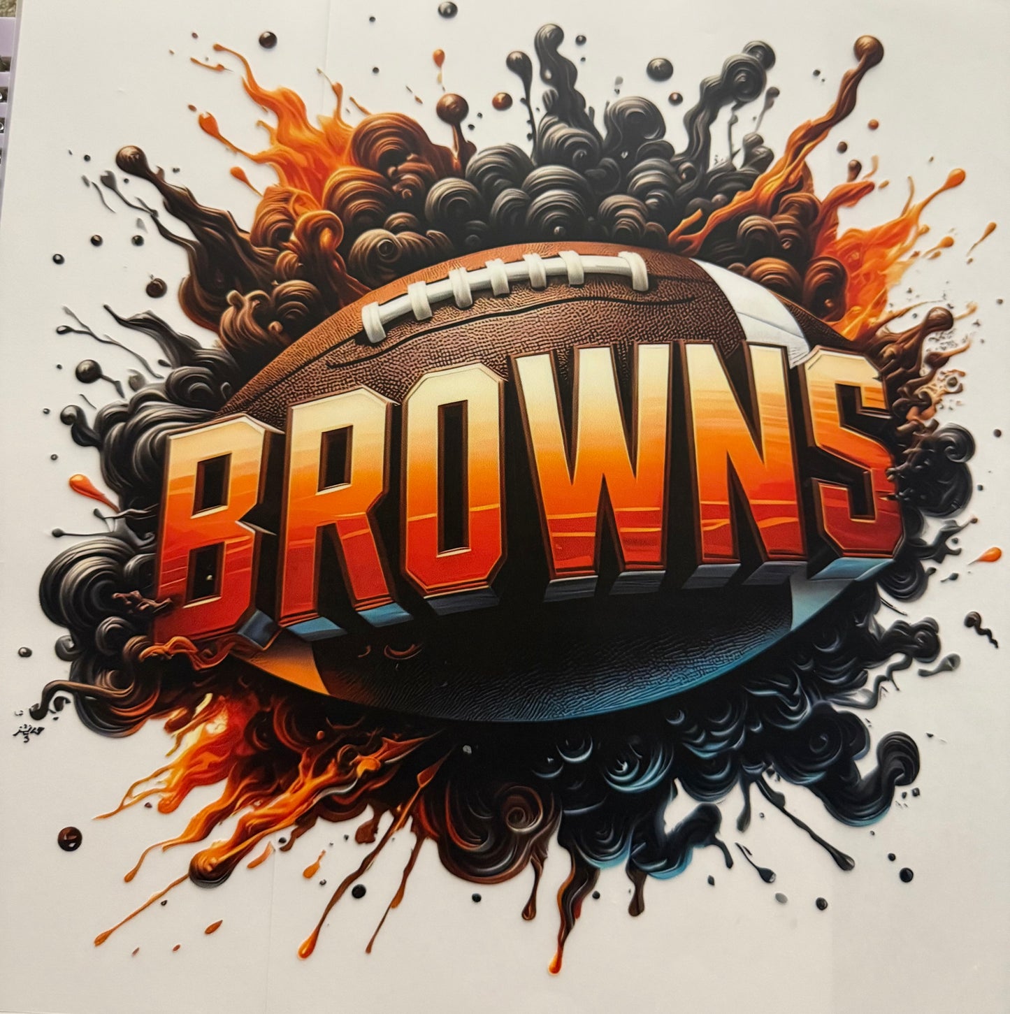 BROWNS PAINT SPLAT SMOKE