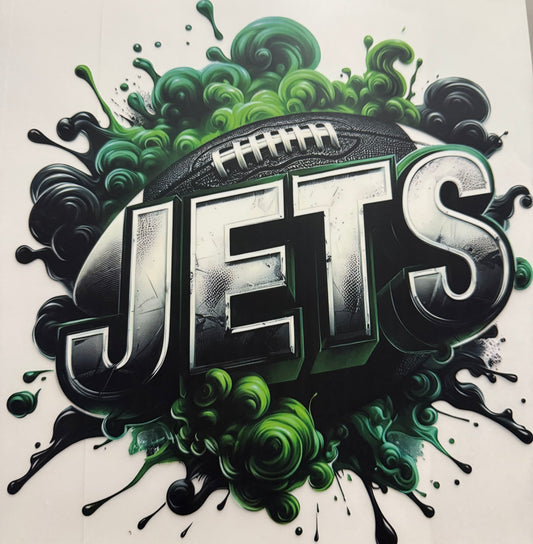 JETS GREEN AND BLACK SMOKE CLOUD