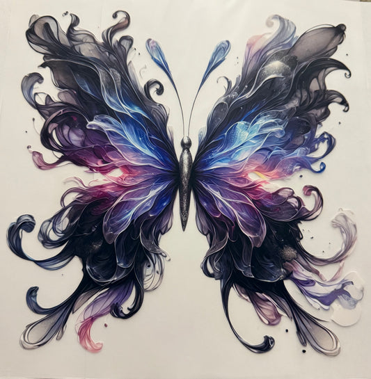 BEAUTIFUL BUTTERFLY WITH BLACK WINGS