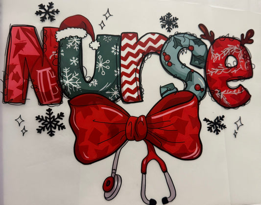 NURSE RED BOW STETHOSCOPE