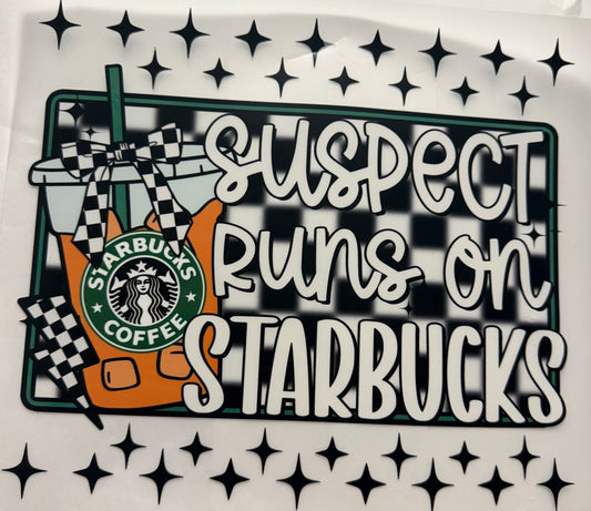 SUSPECT RUNS ON STARBUCKS