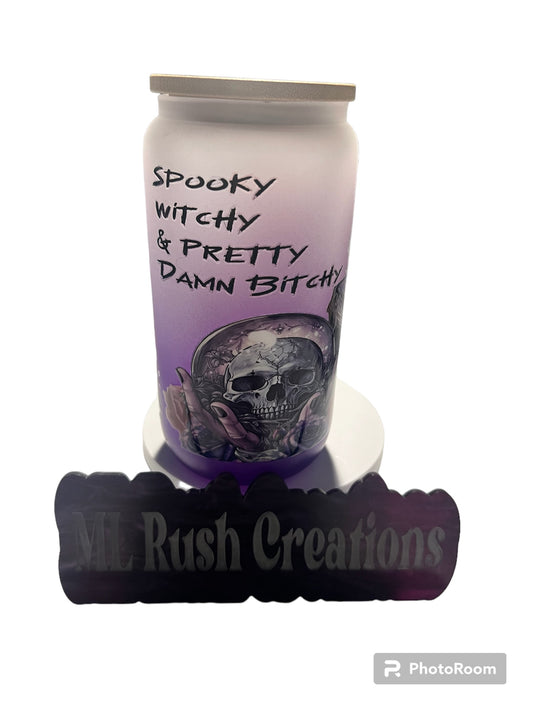 Spooky Witchy Purple Ombre