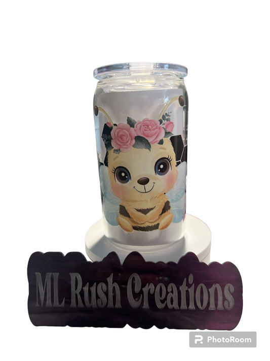 Floral Bee Libbey